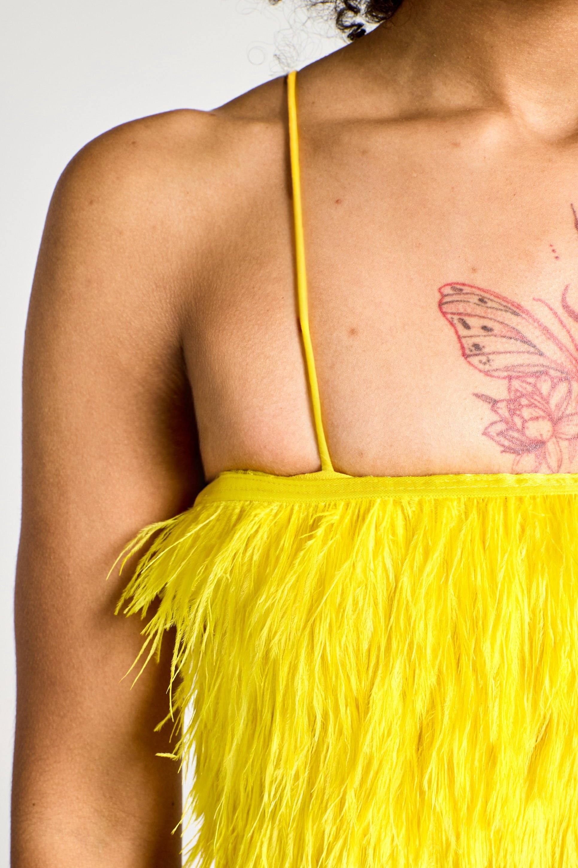 Crop Top Fluffy Sunflower